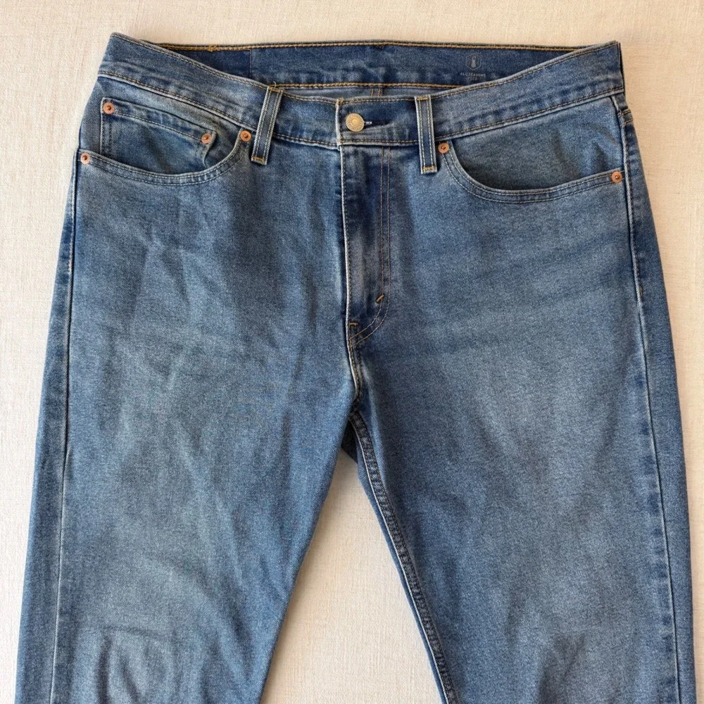 Levis 511 Slim Fit All Seasons Tech Mens Jeans Blue Medium Wash 34x32